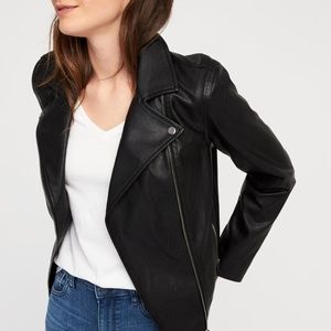 ✨NEW✨ Old Navy Black Vegan Leather Moto Jacket